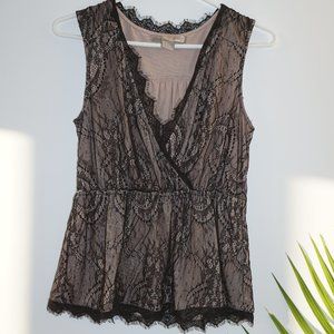 Black Mesh Tank Top